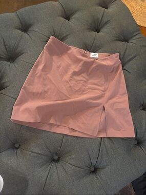 Sunday Best Dusty Rose Mini Skirt with Side slit